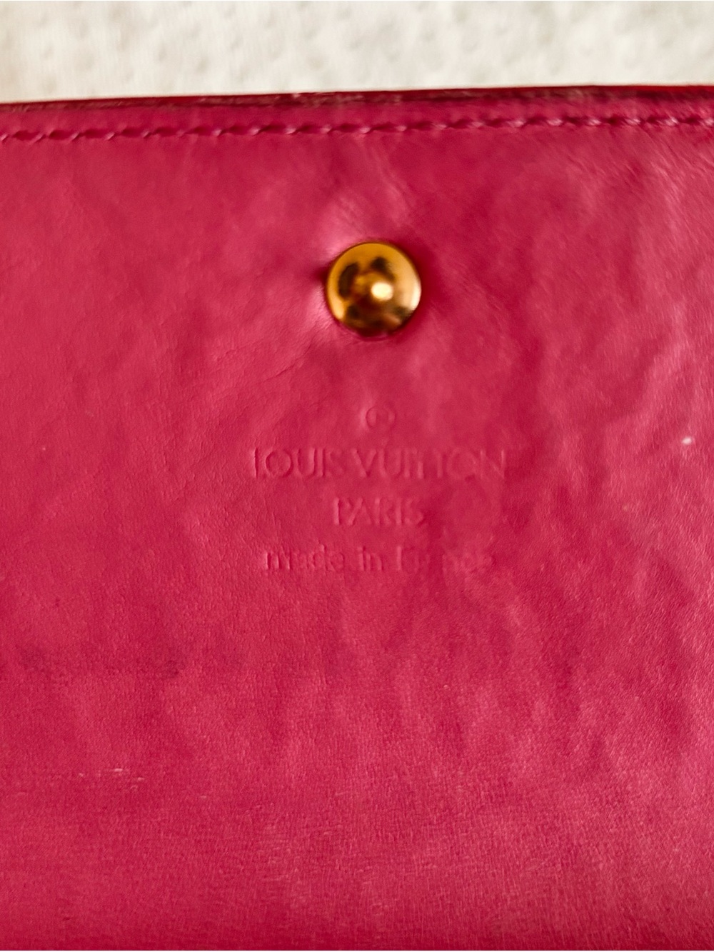 Louis Vuitton Red Vernis Long Wallet - Picture 9 of 9